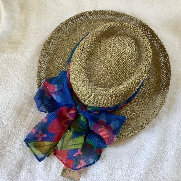 Johnny Was Woven Raffia Etna Beach Hat OS main image 9